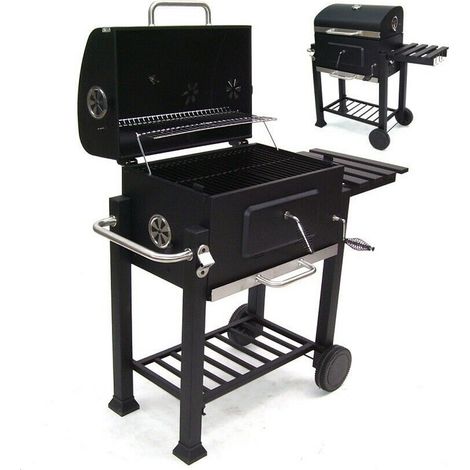 Grillwagen XXL Holzkohlegrill Holzkohle BBQ Grill Gartengrill Kohlegrill 56511 (1/5)