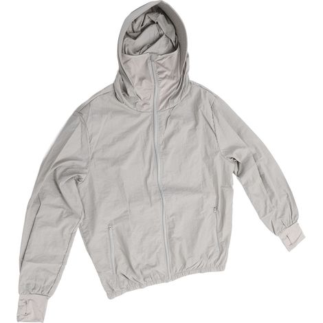 Veste rafraîchissante 12V avec ventilateur 3 vitesses, anti-UV, protection solaire, vêtement climatisé pour travaux extérieurs, alimentation DC, gris, taille XL (1/5)