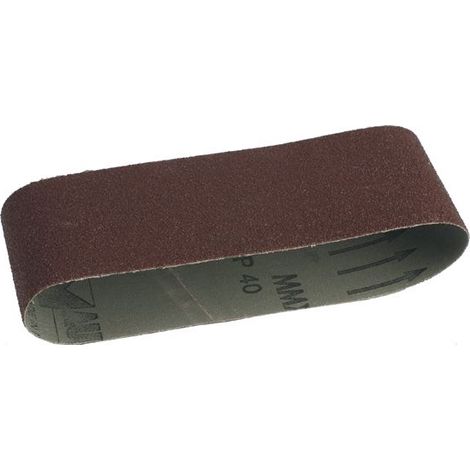 Maurer 9021120-Set di 3 lijas ricambio per Levigatrice a nastro, grana 80, 75 x 533 mm