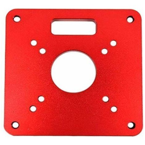Plaque d'insertion pour table de défonceuse RT0700C, 120 x 120 x 8 mm, en aluminium, pour le travail du bois