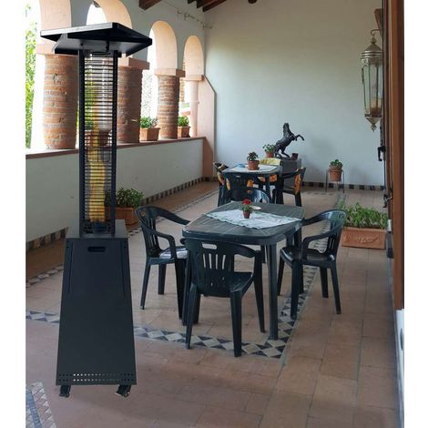 Stufa Fungo a Bioetanolo 8kw Riscaldamento da Interno Esterno Terrazza Giardino (1/4)