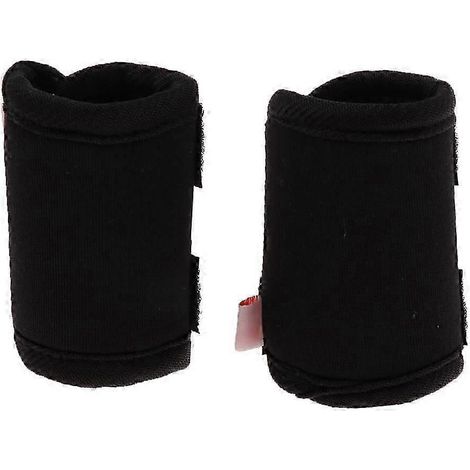 Lot de 2 attelles pour pattes avant et arrière de chien, genouillères et protège-genoux-Black S (1/5)