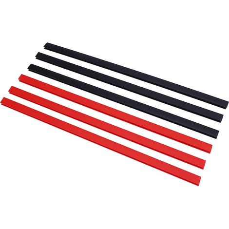 Support capsules café mural sous armoire bandes rangement PVC vertical horizontal 3 noir + 3 rouge (1/5)