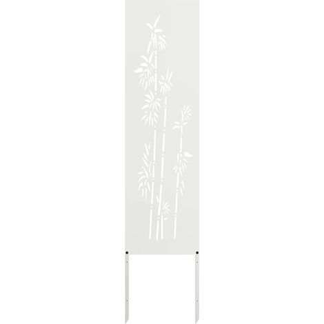 Écran de confidentialité de jardin Floral Blanc 32 x 140 cm CFW335239 (1/5)