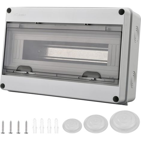 Coffret Electrique Etanche Exterieur IP65, 15 Modules, IP65 ABS de Surface en Plastique, Boite de Boitier Etanche Electrique Exterieur, Armoire de Contrôle, Boitier de Jonction (1/5)