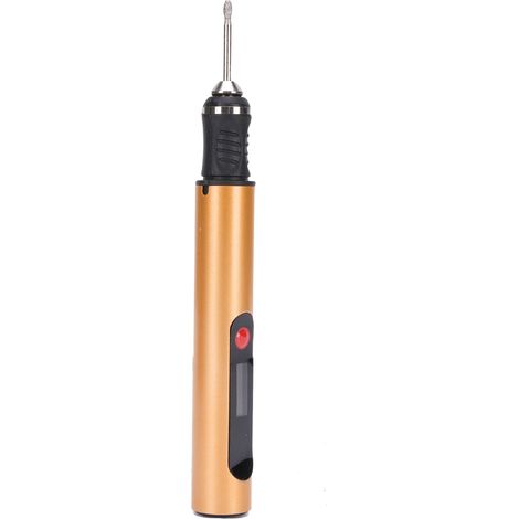 Stylo de gravure électrique avec écran LCD, machine à vernis à ongles multifonction rechargeable pour usage domestique et professionnel, jaune (1/5)