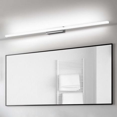 Lampe pour Miroir LED, 120cm Applique Salle de Bains, IP44 Blanc Froide 6000K Lampe Armoire Miroir, Applique Murale Intérieure Moderne lumière Luminaire Salle de Bain (1/5)