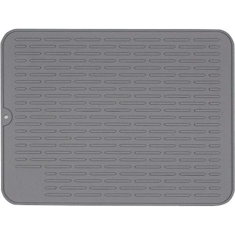 Tapis de vaisselle en silicone, résistant à la chaleur, antidérapant et pour le séchage. (1/5)