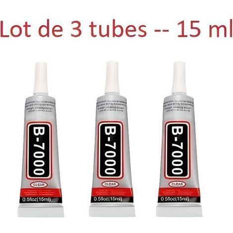 LOT de 3 Colle glue Adhésif Transparent B7000 315 ml Pour Tablettes Smartphones