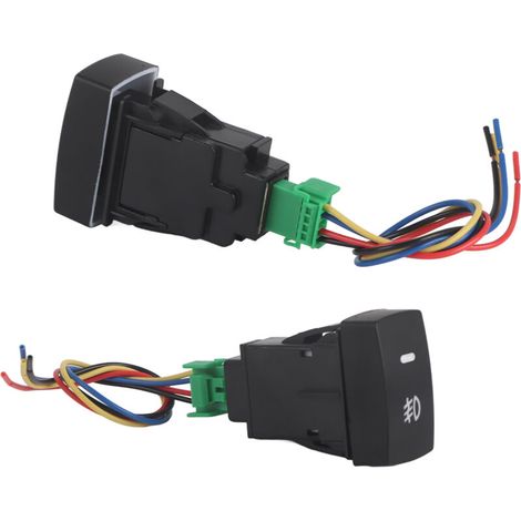 Interrupteur de Phare Antibrouillard 5 Broches en Plastique de Voiture Bouton Poussoir Commutateur de Commande d'Antibrouillard pour Civic Accord CRV (1/5)