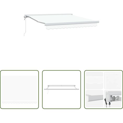 Schatten -  Markise Weiß 350 x 250 x 165 cm Polyester und Aluminium (1/5)