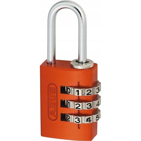Candado de combinación Abus 724/20 con código variable para maleta, color naranja. (1/5)