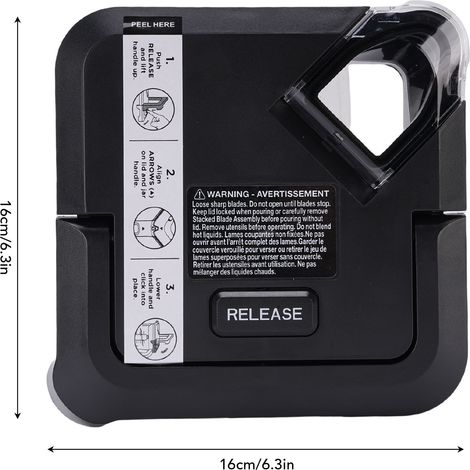 Ortviai Couvercle Verrouillable pour Mixeur Ninja BL770/BL771/BL773 – ABS Alimentaire, Étanche et Compatible (1/4)