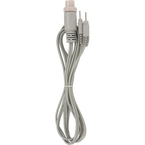 Câbles électrodes TENS 2 en 1 type broche 16-4P, fil conducteur portable compact pour appareil de massage, longueur 1,5 m (4,9 pi), connecteurs standard. (1/5)