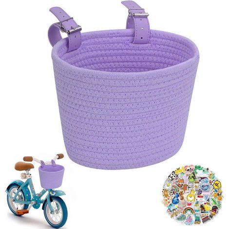 Cesta ajustable para bicicleta，bolsa para manillar de patinete，bonita cesta para manillar de bicicleta，adolescentes y adultos jóvenes (1/5)