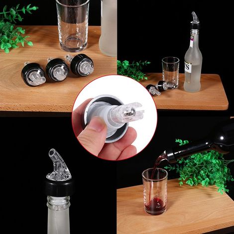 Flacon doseur 50mL pour spiritueux, vin et whisky - Distributeur transparent pour bar et maison (1/5)