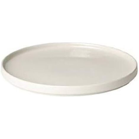 Plateau de pot de fleurs en céramique blanc de diamètre extérieur 13,8 cm adapté au bac de drainage des fleurs d'intérieur et d'extérieur, 1 pièce (1/5)