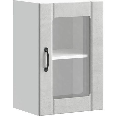 Maison Exclusive - Armario de pared para cocina puerta cristal Lu