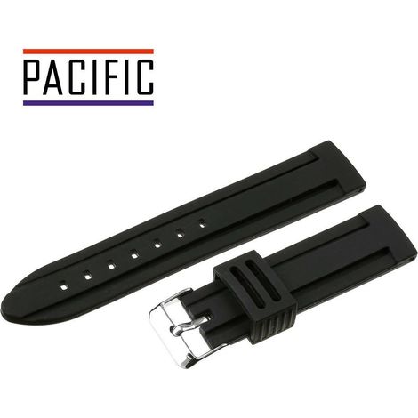 Pacific Silikonarmband 24 mm U09 Schwarz