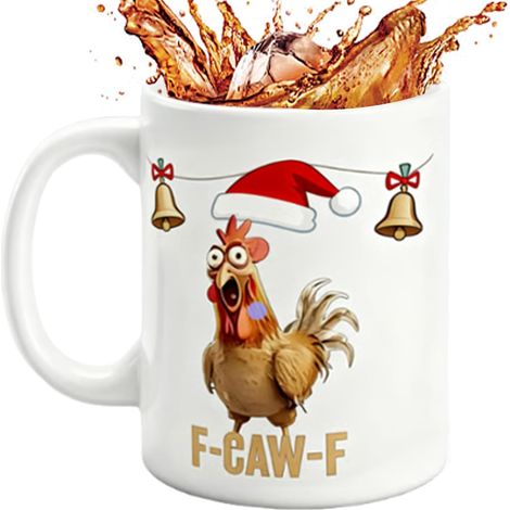 Mug à Café de Noël Mug en Céramique Animaux de Dessin Animé  Tasse À Café En Céramique De Noël Pour Les Hommes Les Jeunes Les Les La Maman La Dame La Cuisine Les Vacances La Ferme Le (1/5)