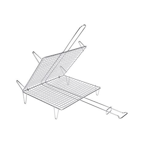 Griglia doppia per pesce 50x50cm zincata 2594 sauvic