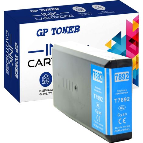 Cartouche d'encre bleue GP-E7892C pour imprimante Epson WorkForce Pro WF-5110DW (1/5)