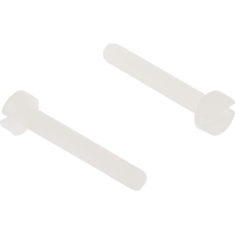 Vis à tête Cylindrique fendue, Nylon, M2.5, 16mm ( Prix pour Sachet de 100 )