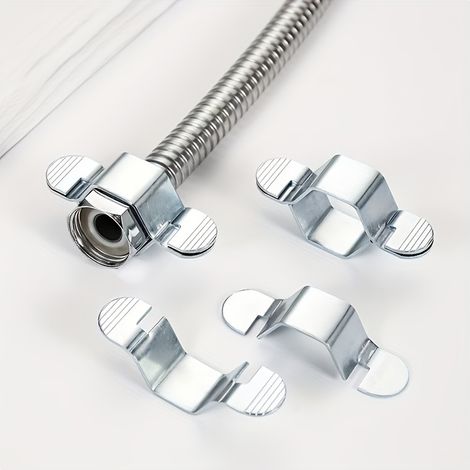 Lot de 2 clés pour tuyaux à 4 voies à usage domestique, clé hexagonale pour tuyaux ondulés de chauffe-eau et robinets, petite clé amovible (1/5)
