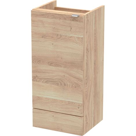 Hudson Reed Fusion Base Unit 400mm Wide - Bleached Oak (1/2)
