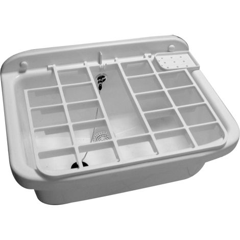 Noyon & Thiebault – Poste d'eau pour garage ou buanderie – Matière synthétique – Vidage avec trop plein – Grille amovible – Dimensions 550x390x280 (1/3)