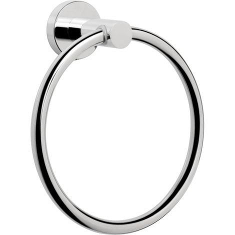 Sollbry Toallero de baño, accesorios de baño, toallero grueso de acero inoxidable para baño, toallero redondo moderno de pared. (1/4)