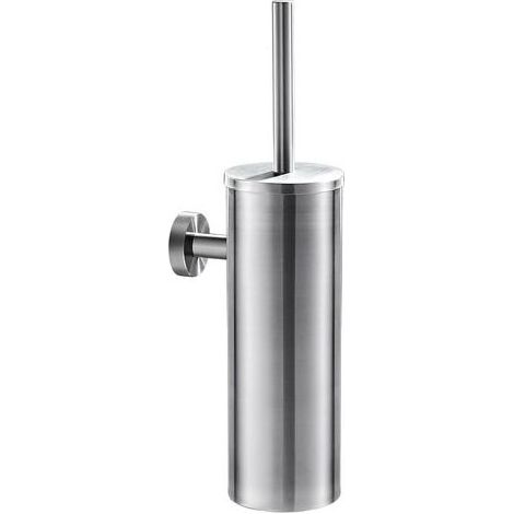 Auralum Brosse de Toilette élégante en Acier Inox Ensemble Brosse WC à Manche Long avec Support Hygiénique pour Salle de Bain (1/5)