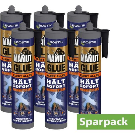 Bostik Montagekleber Mamut Glue Sparpack 6 x 450 g weiß Klebstoff wasserfest (1/2)