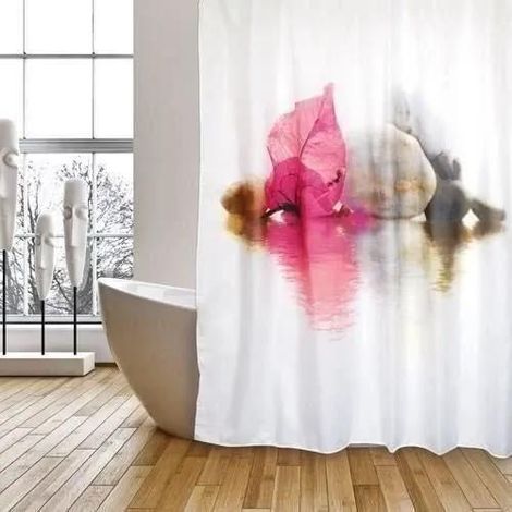 MSV Tenda da doccia in poliestere 180x200 cm