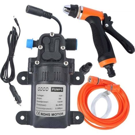 12V 100W haute pression lave-auto Machine de nettoyage pompe à eau déclencheur pistolet de lavage Kit (1/4)