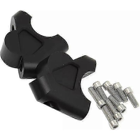 Lenkererhöhung ca. 38 mm, passend für BMW S 1000 XR, S1000 R 1250 RT, 1200 R1250, R1200 S1000XR, R1250RT, R1200R, R1250R Schwarz, ohne Logo (1/4)