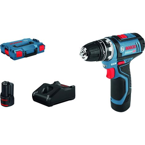 perceuse-visseuse sans-fil GSR 12V-15 FC - FlexiClick System (2 batteries GBA 12V 2.0Ah, chargeur GAL 12V-40, adaptateur mandrin GFA 12-B, 2 calages L-BOXX, L-BOXX) (1/5)