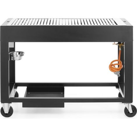 Barbecue à gaz Tampa Noir 10kW 1260x580x(H)900 mm - Hendi