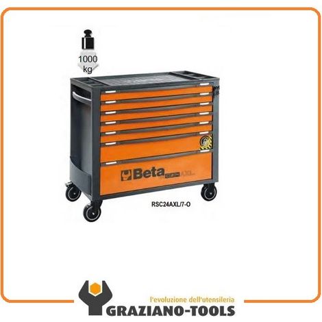 Beta RSC24AXL/7 Cassettiera lunga antiribaltamento 7 cassetti - Antracite (1/4)