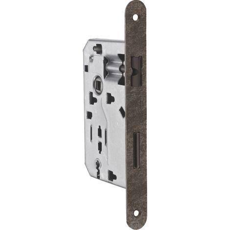 Bonaiti SERRATURA LEGNO PATENT INF. B/TONDO Art. 040T - bronzato verniciato E.50