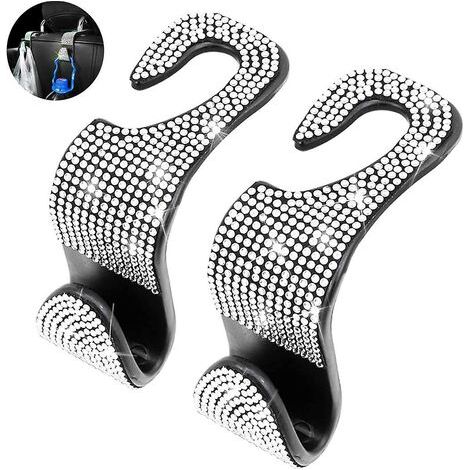 Support Pour Serviette - Crochet Auto Pour Siege Voiture - Rotation 360° - Charge Max 20 kg - Compatible Tete De Siege Standard - Lot De 2 (1/5)