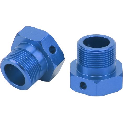 2x Moyeux Hexagonaux en Aluminium 24mm pour Roues RC - Stables, Bleu Foncé, Compatibles ARRMA 1/5 Outcast Kraton 8s (1/5)