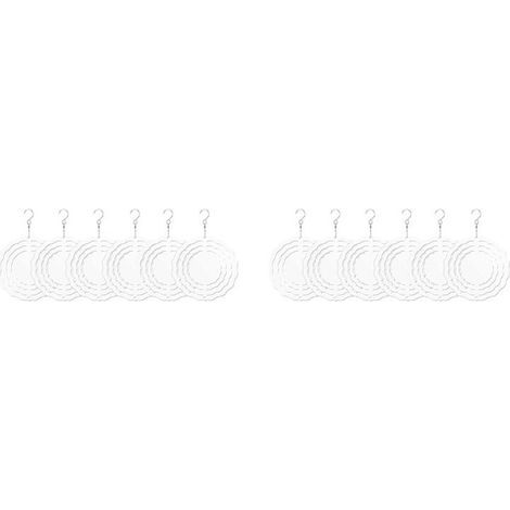 12Pack 3 Pouces Sublimation Wind Spinner Blanks 3D Wind Spinners Hanging Wind Spinners pour la Décoration de Jardin Intérieur Extérieur (1/4)