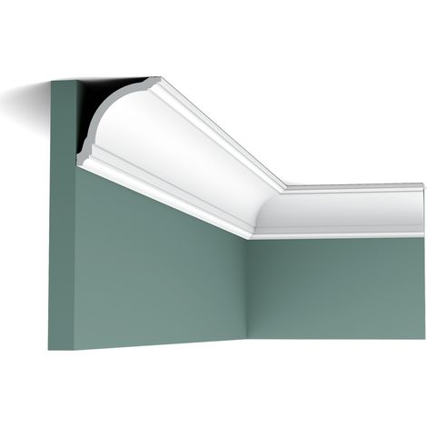 Orac – Corniche élégante CX199 – Moulure en polyuréthane – Longueur 200 cm – Hauteur 8 cm – Largeur 8 cm – Peinture recommandée (1/4)