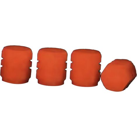 Sticker Rouge Fluorescent pour Valve de Pneu Lumineux dans le Noir - Capuchon de Tige de Valve pour Voiture, Vélo, Moto (1/5)