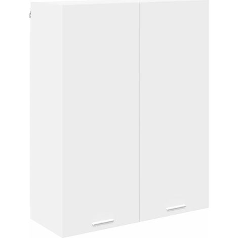 Meubles de Rangement,Armoire suspendue Riga Blanc 80 x 31 x 100 cm Bois d'ingénierie CFW604966 (1/5)