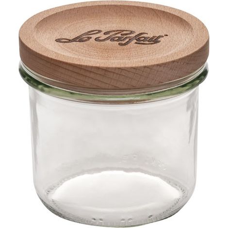 Bocal Le Parfait Couvercle Bois 425 Ml Stockage Alimentaire élégant Et Naturel - Le Parfait (1/5)