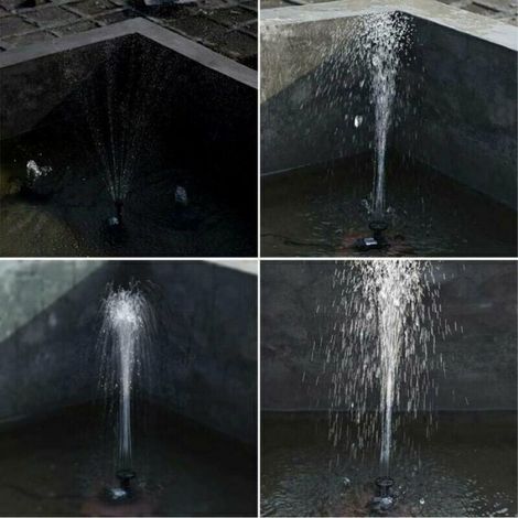 Pompe eau solaire sans balais - Nosheir - 9V 2.5W 200L/H, panneau inclus - Pour bassin/fontaine (1/3)