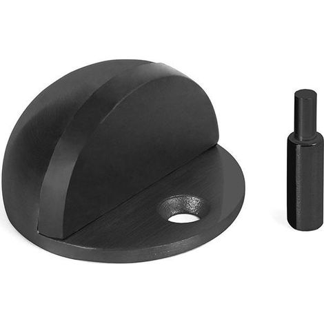 HERRAJES ALK tope puerta d44 fij.tornillo negro mate inox304