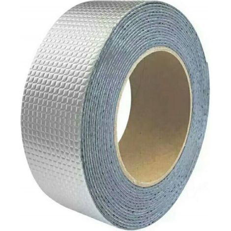 Ruban d'étanchéité en aluminium butyle 5cm Résistant aux hautes températures Pour réparations toiture, plomberie et extérieurs 1 rouleau (1/3)